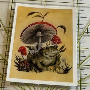 •Brand New• Frog Mushrooms Aesthetic Waterproof Sticker